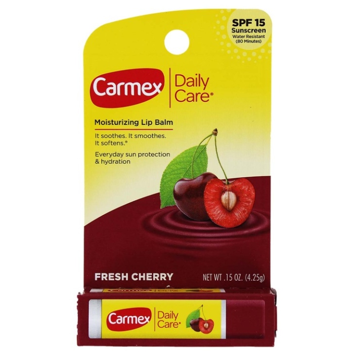 Carmex, Daily Care Moisturizing Lip Balm Fresh Cherry SPF 15 